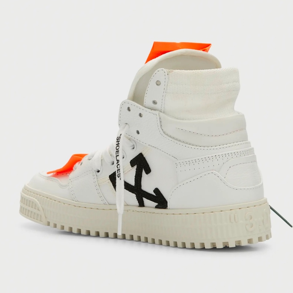 Off-White 3.0 Off Court leather hightop shoes tennis shoes $700 NWOT